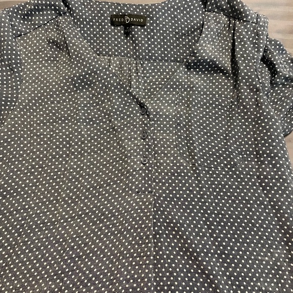 FREE with $25 purch Fred David Light weight 3/4 sleeve tunic - Picture 1 of 7